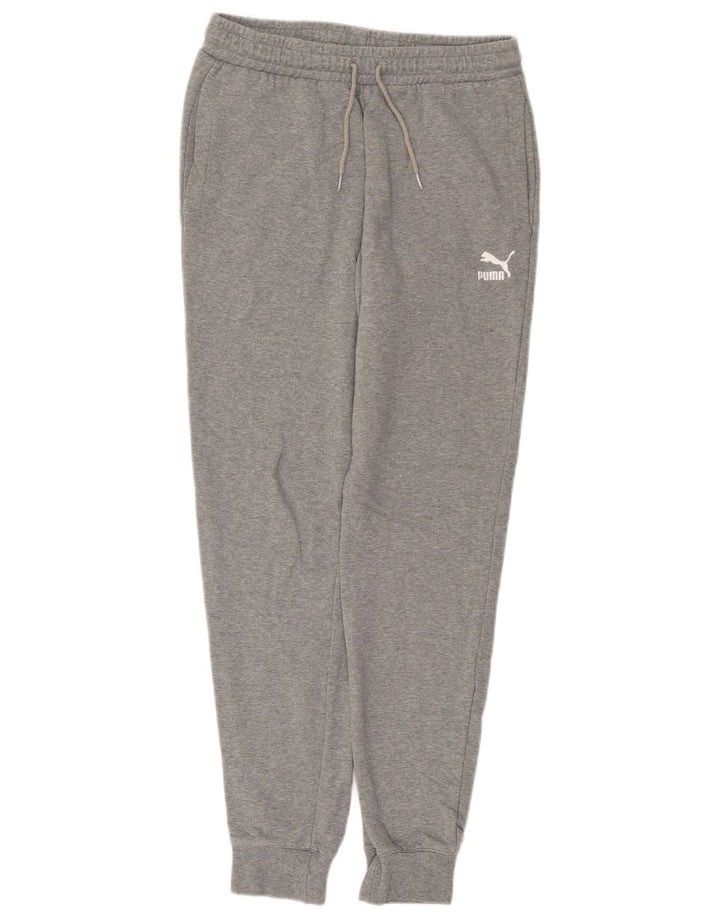 Puma Mens Tracksuit Trousers Joggers Medium Grey Cotton