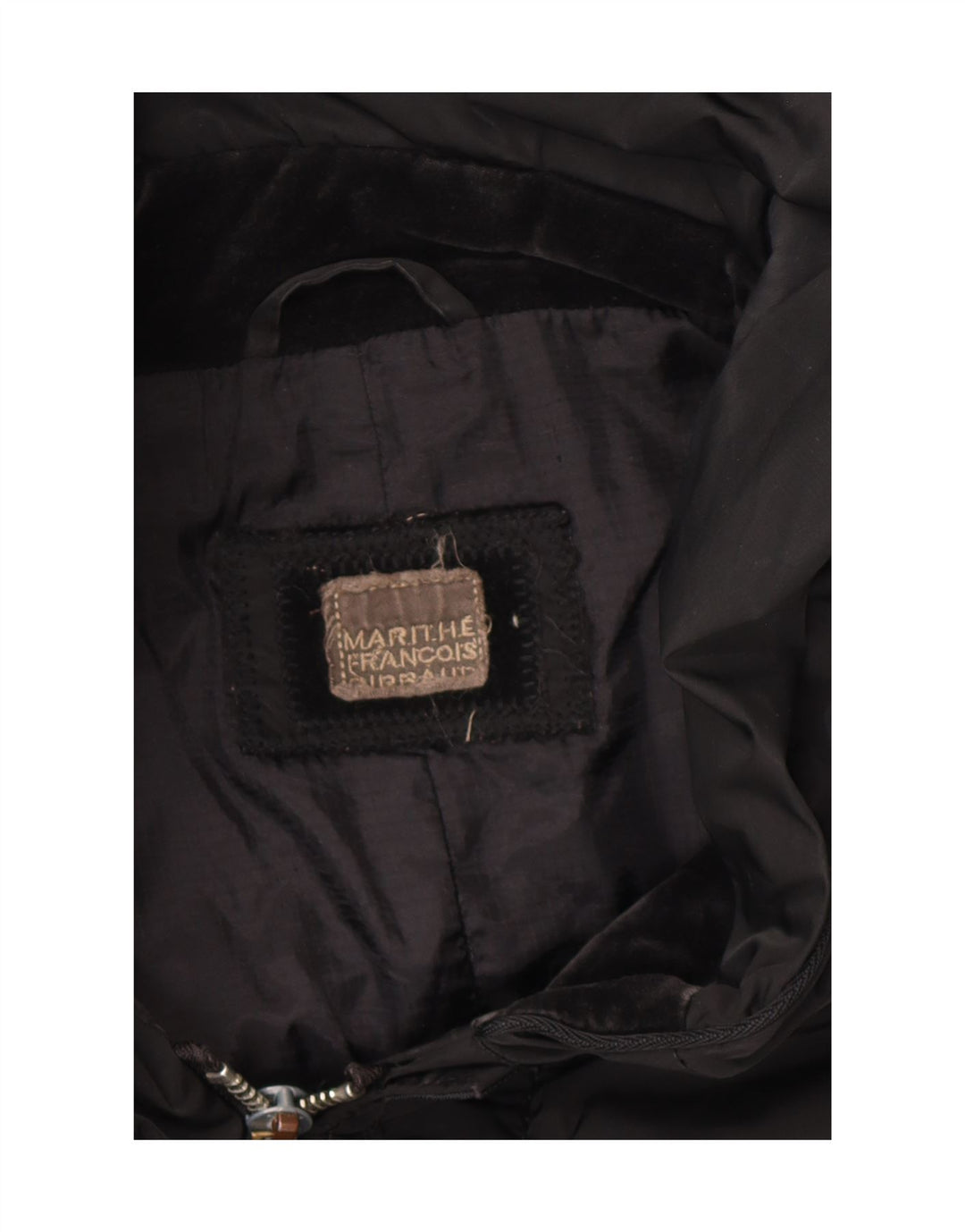 Marithe Francois Girbaud Womens Windbreaker Coat IT 46 Large Black