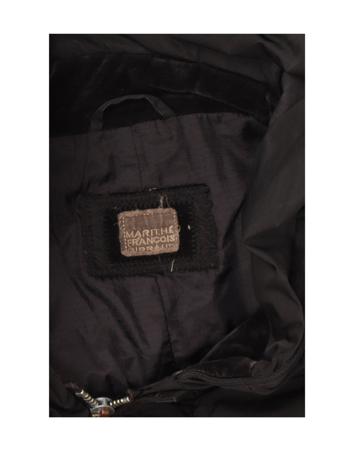 Marithe Francois Girbaud Womens Windbreaker Coat IT 46 Large Black
