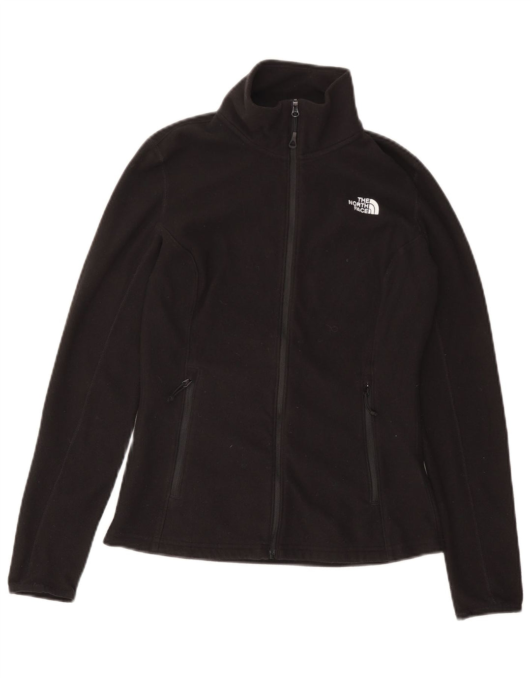 The North Face Womens Fleece Jacket UK 12 Medium Black Polyester