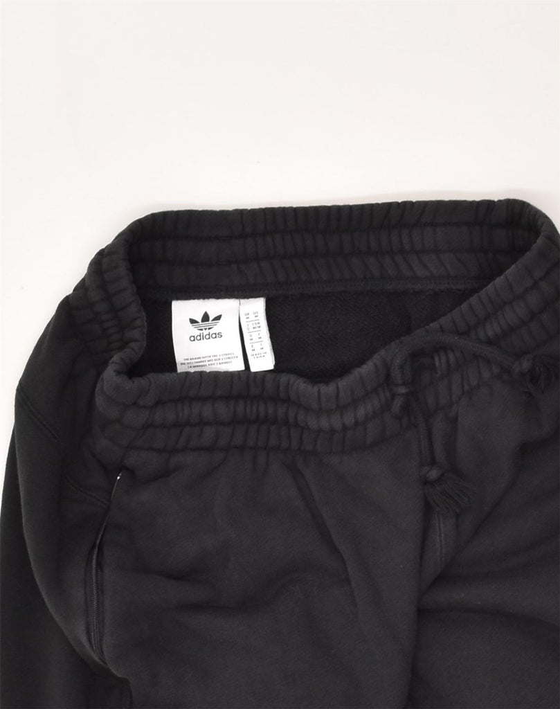 ADIDAS Mens Tracksuit Trousers Joggers Medium Black Cotton | Vintage Adidas | Thrift | Second-Hand Adidas | Used Clothing | Messina Hembry 