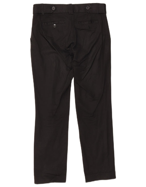 Zara Womens Slim Suit Trousers EU 36 XS W26 L26 Black Cotton