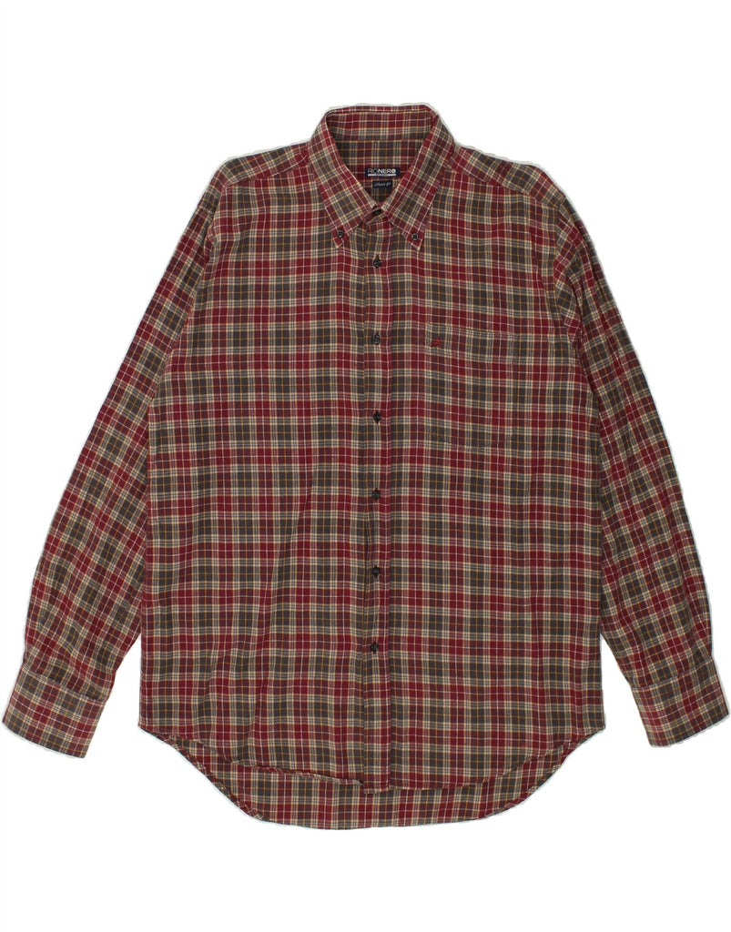 RIONERO Mens Shirt Large Red Check | Vintage Rionero | Thrift | Second-Hand Rionero | Used Clothing | Messina Hembry 