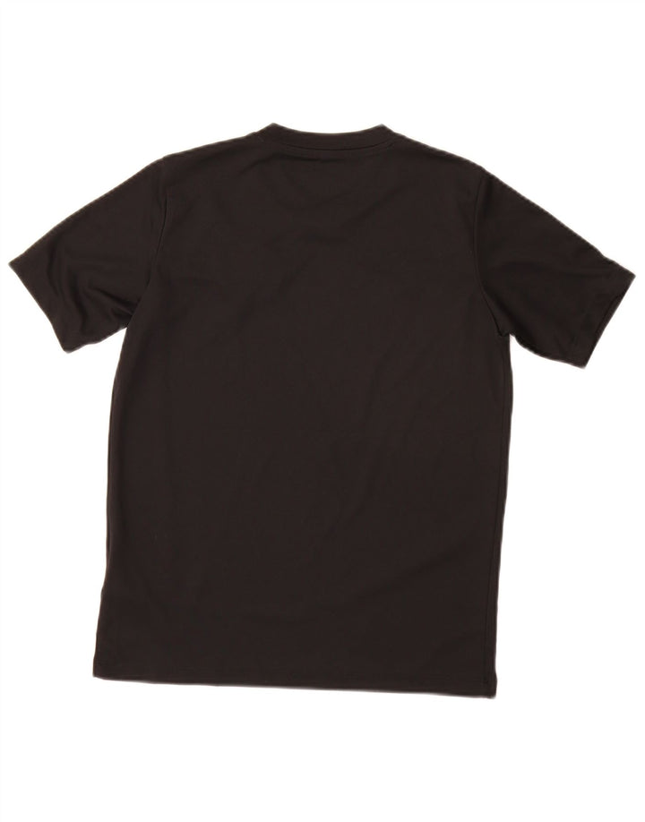 Nike Boys Dri Fit Graphic T-Shirt Top 12-13 Years Large Black Polyester