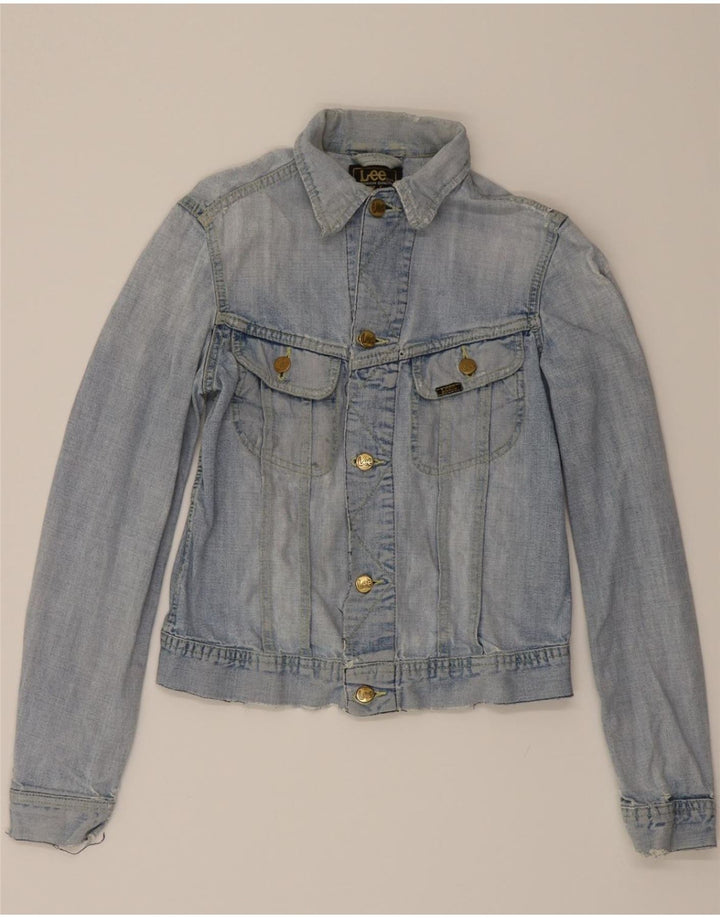 LEE Womens Denim Jacket UK 10 Small Blue Vintage Lee and Second-Hand Lee from Messina Hembry 