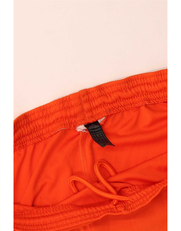 Adidas Mens Aeroready Sport Shorts Small  Orange Polyester