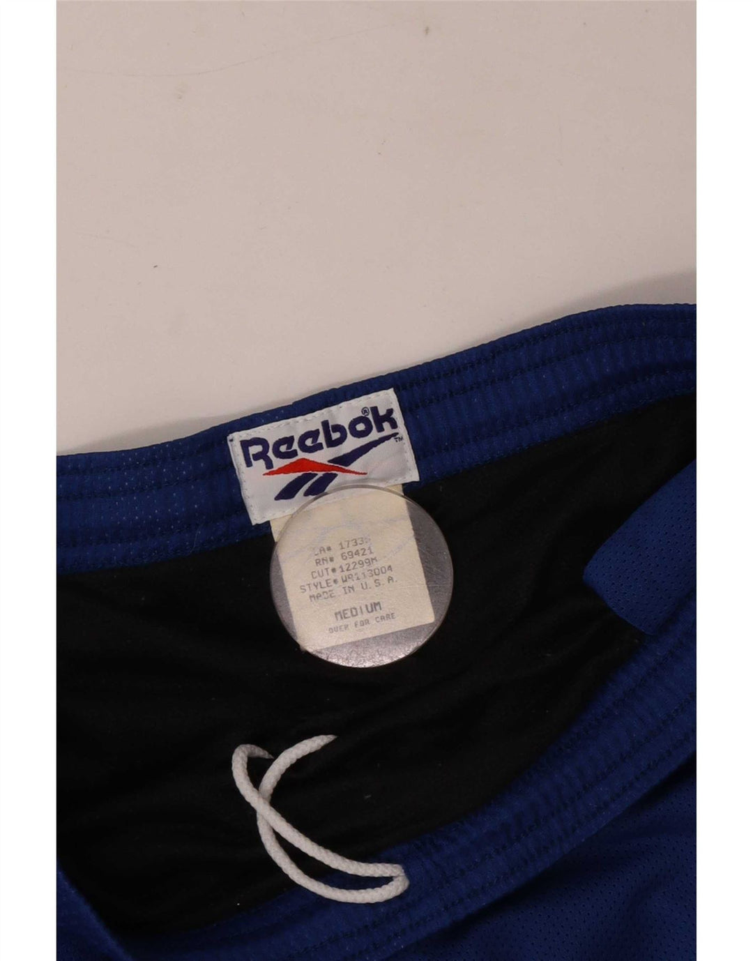 Reebok Mens Regular Sport Shorts Medium Blue Polyester