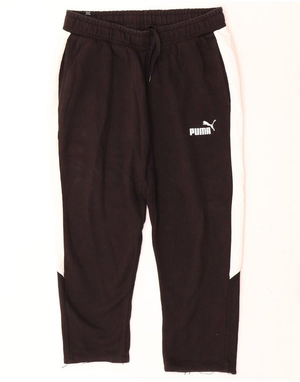 Puma Mens Tracksuit Trousers Large  Black Colourblock