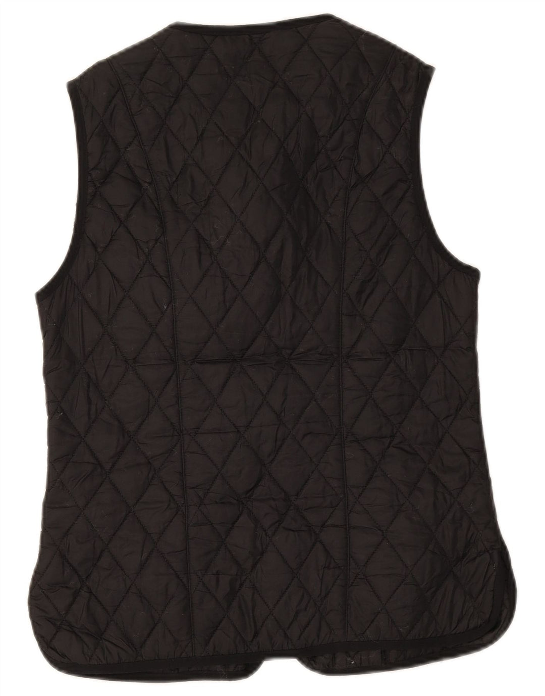 Barbour Womens Quilted Gilet UK 12 Medium Black