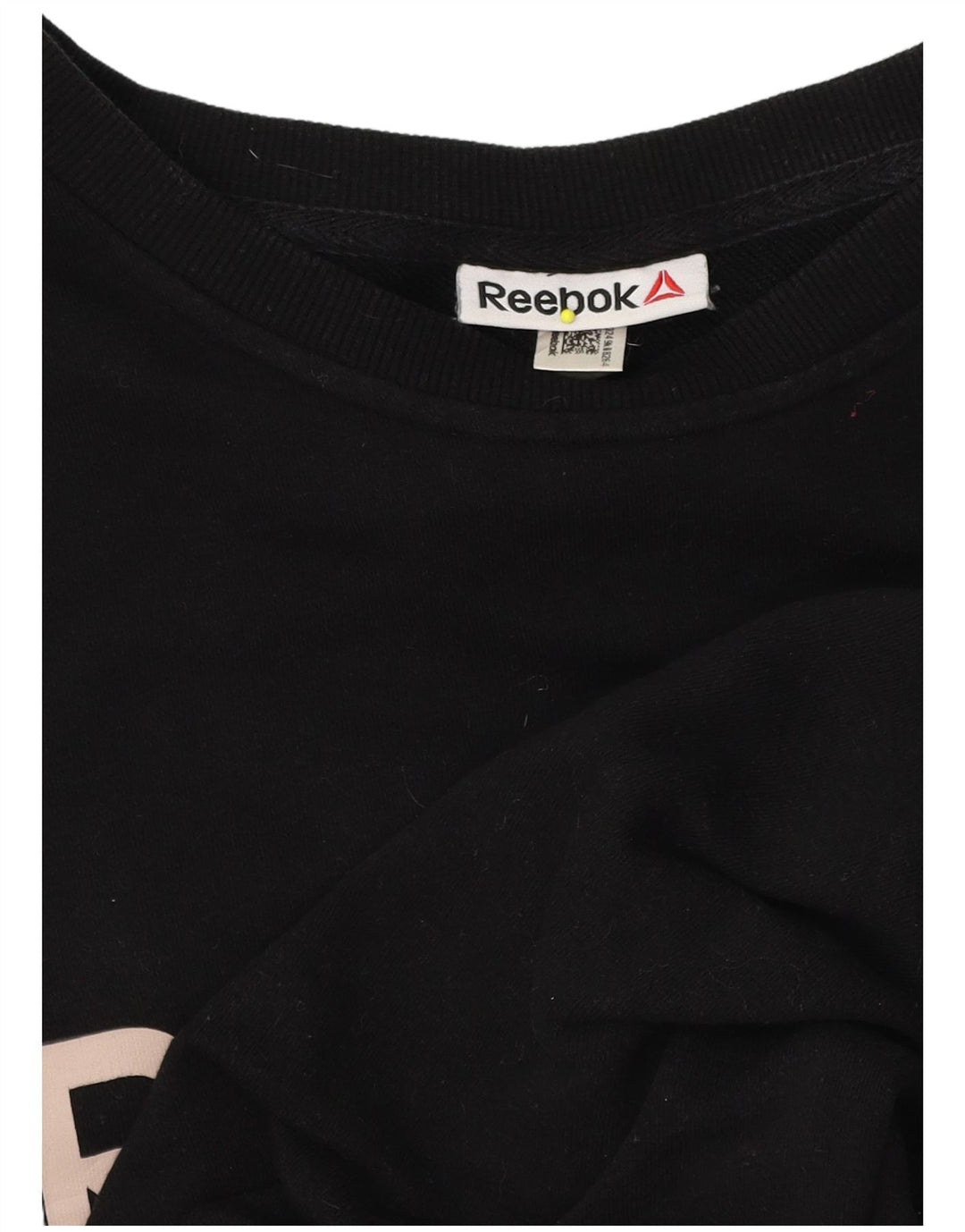 Reebok Mens Graphic Sweatshirt Jumper XL Black