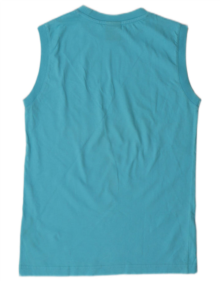 NIKE Boys Vest Top 13-14 Years Large  Blue Cotton