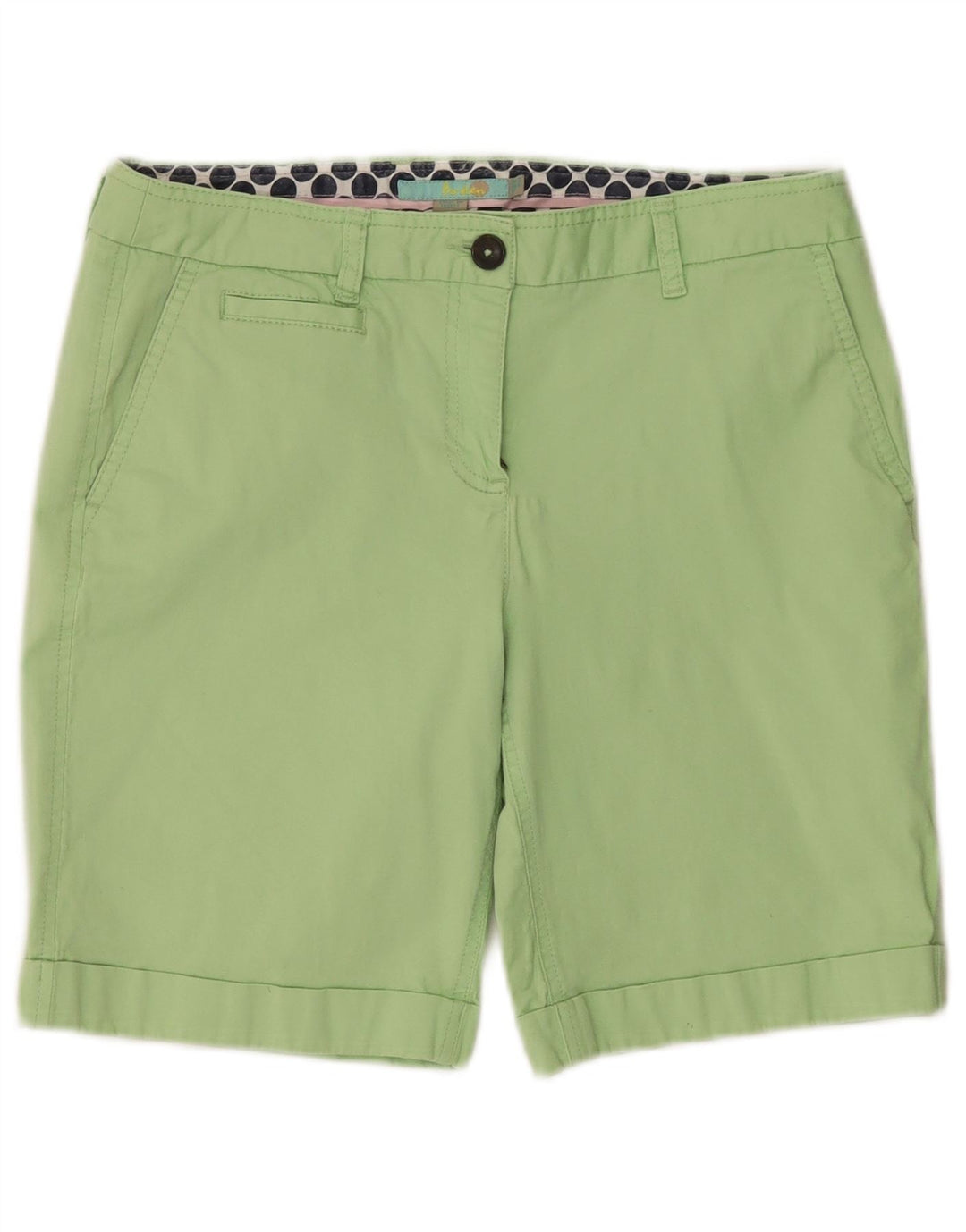 Boden Womens Regular Chino Shorts UK 10 Small W30 Green Cotton