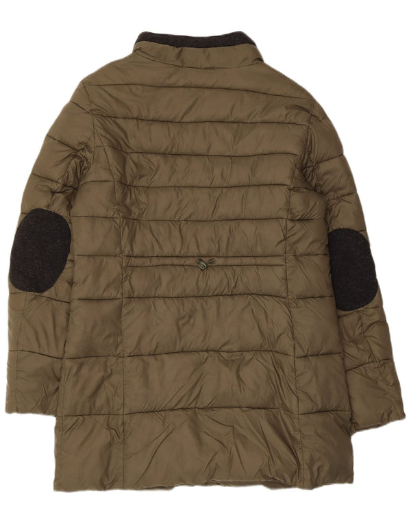Guess Mens Padded Coat UK 40 Large Khaki Polyamide