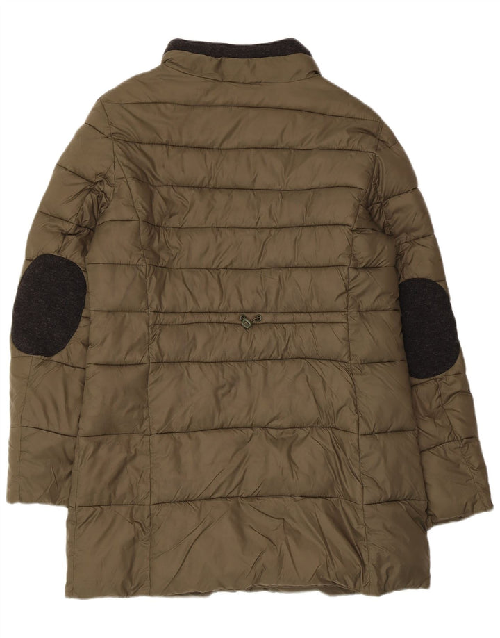 Guess Mens Padded Coat UK 40 Large Khaki Polyamide