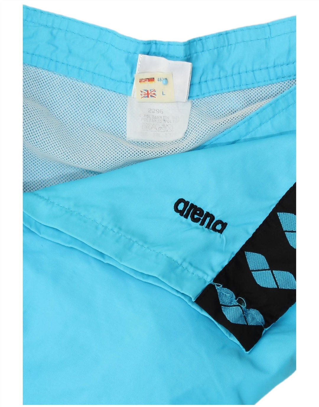 Arena Mens Graphic Swimming Shorts Large  Blue Polyamide