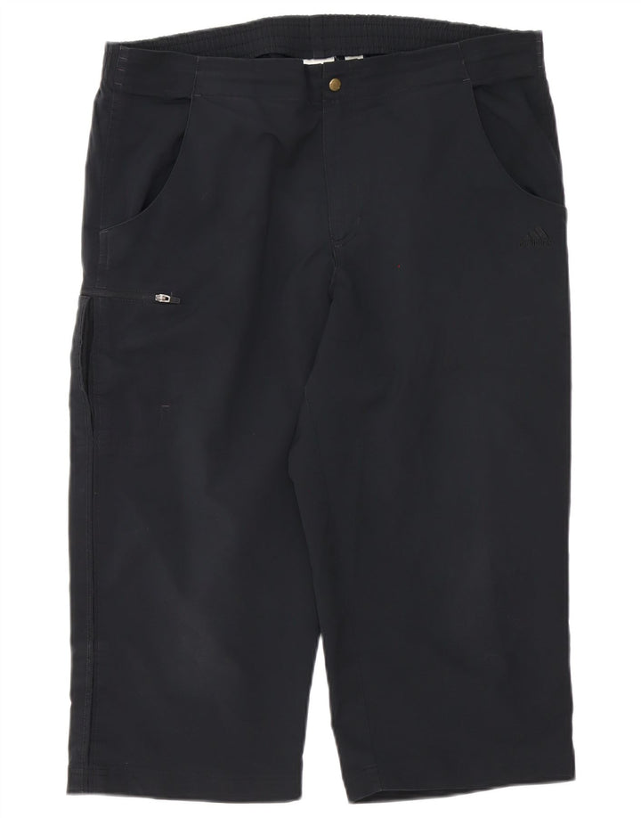 Adidas Mens Cargo Bermuda Shorts Medium W34 Black Polyester