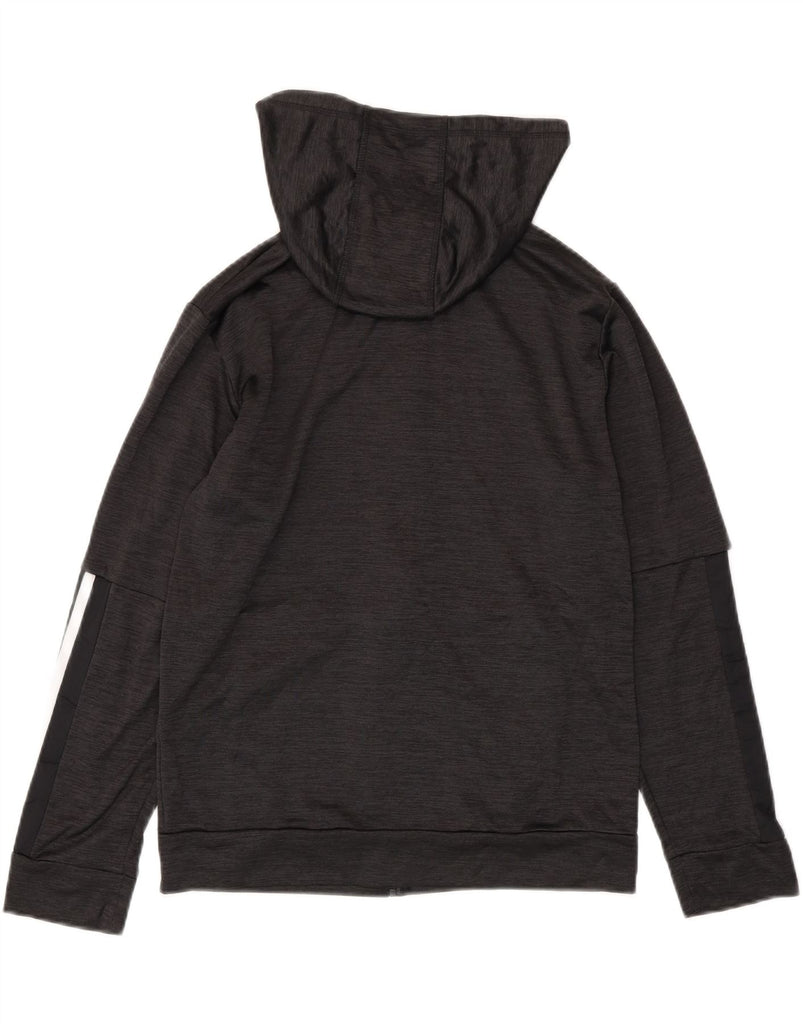 ADIDAS Boys Zip Hoodie Sweater 14-15 Years Large Grey Polyester Vintage Adidas and Second-Hand Adidas from Messina Hembry 
