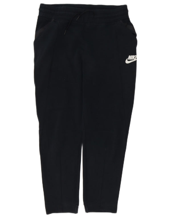 Nike Girls Tracksuit Trousers Joggers 13-14 Years XL Black Cotton