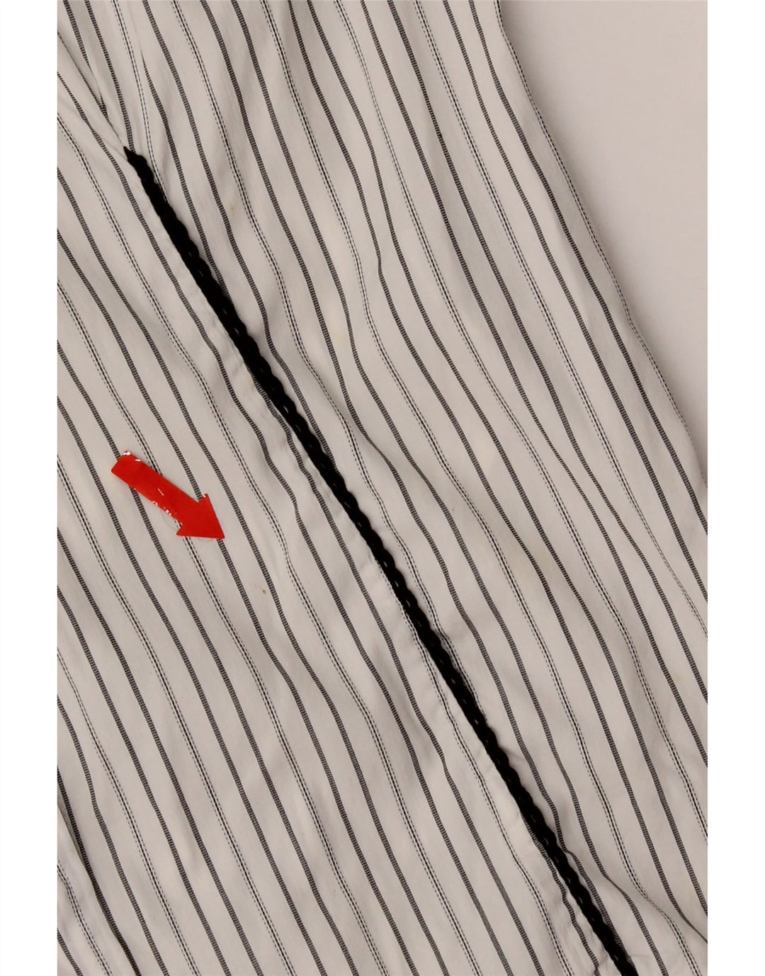 Dolce & Gabbana Womens Shirt IT 42 Medium White Pinstripe