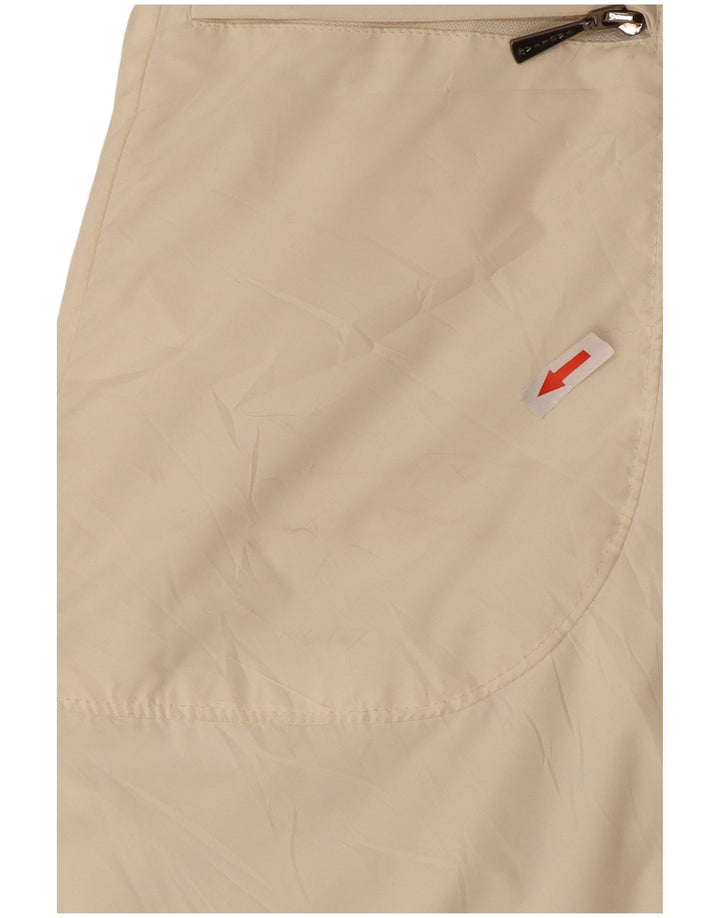 Vintage Womens Padded Coat IT 48 XL Off White Polyester