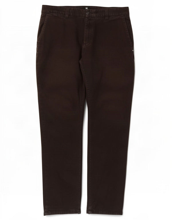 DC Mens Skinny Slim Jeans W36 L31 Brown Cotton