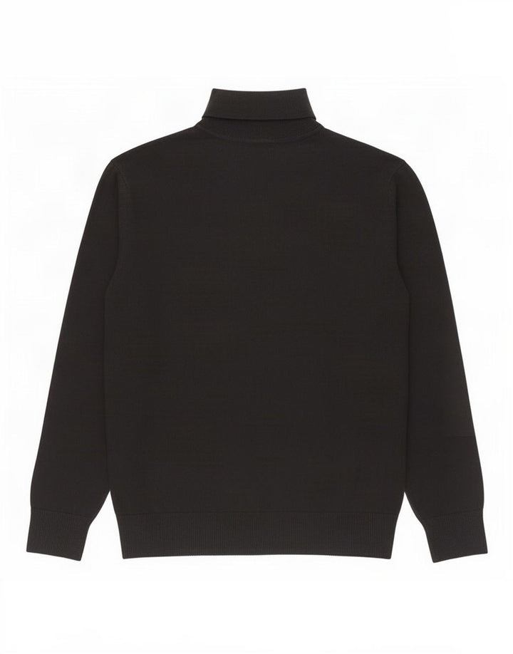 Gap Mens Roll Neck Jumper Sweater Large Black Cotton
