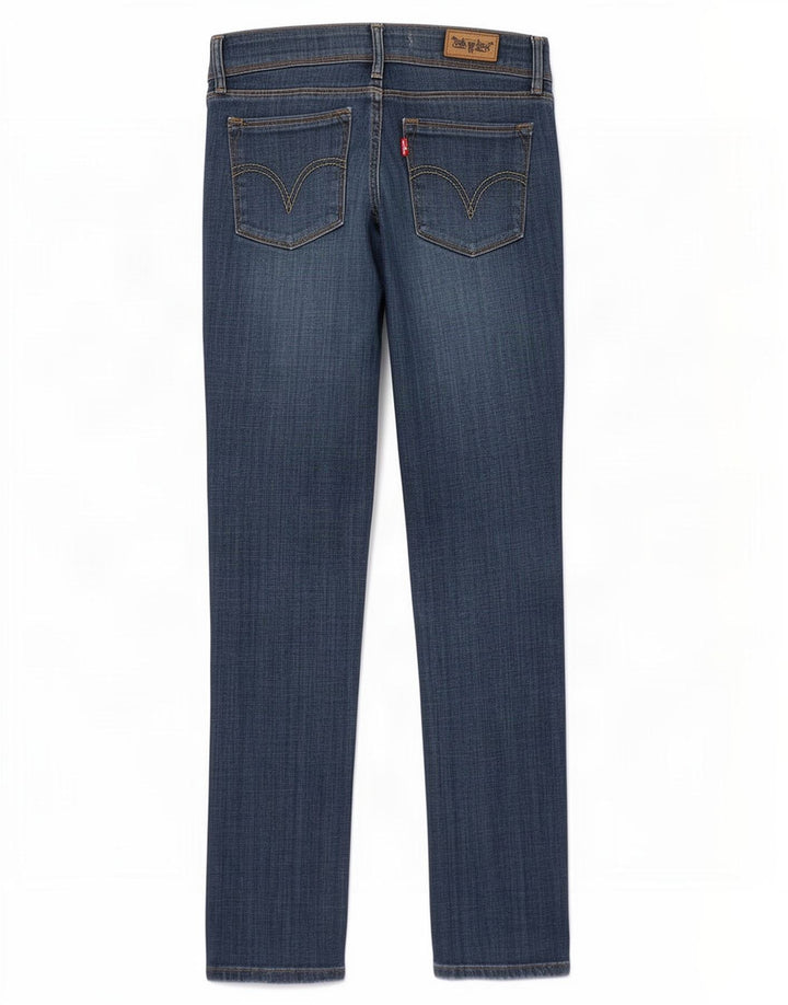 Levi's Womens 571 Slim Jeans W31 L32 Blue Cotton