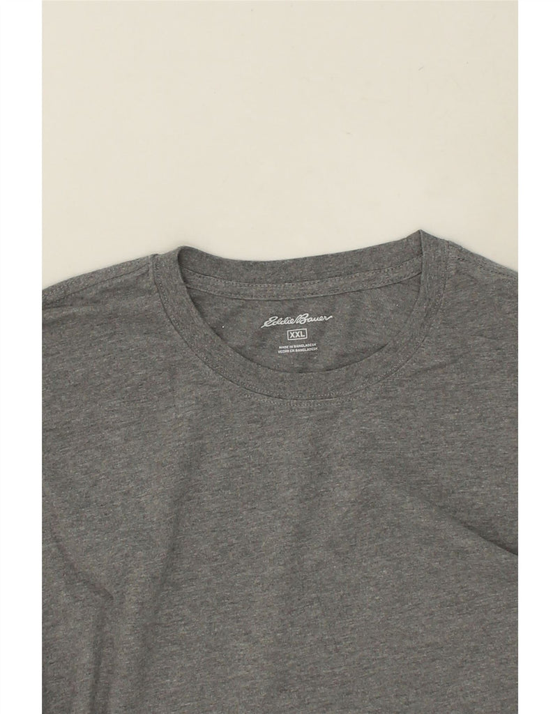 EDDIE BAUER Mens Top Long Sleeve 2XL Grey Cotton | Vintage Eddie Bauer | Thrift | Second-Hand Eddie Bauer | Used Clothing | Messina Hembry 