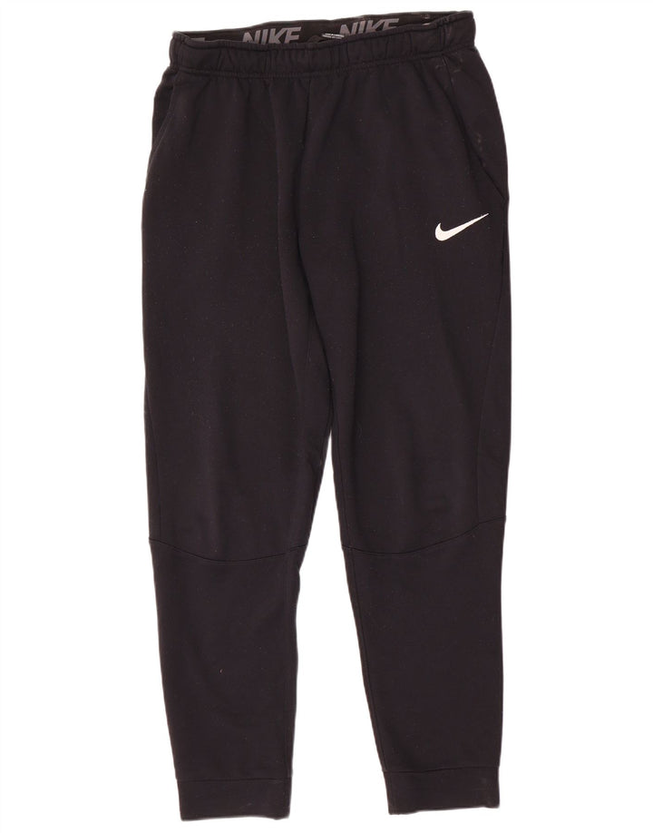 Nike Mens Dri Fit Tracksuit Trousers Joggers Medium  Black Polyester