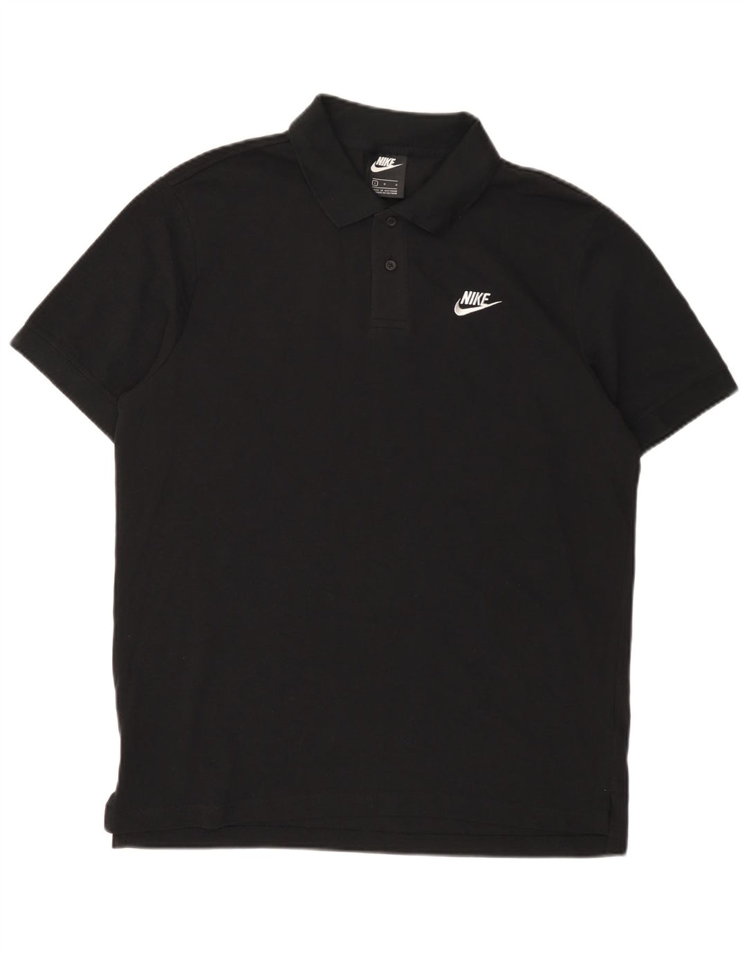 Nike Mens Polo Shirt Large Black Cotton