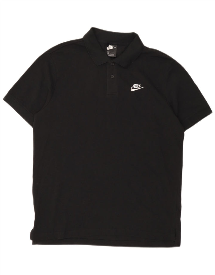 Nike Mens Polo Shirt Large Black Cotton