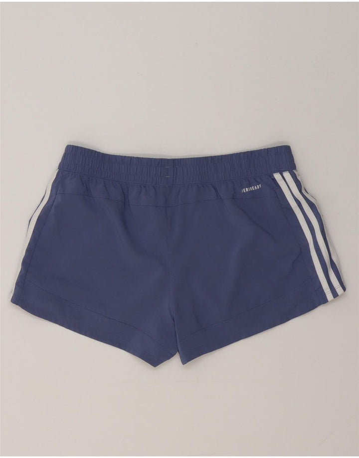 Adidas Womens Aeroready Sport Shorts UK 14 Medium  Blue Polyester
