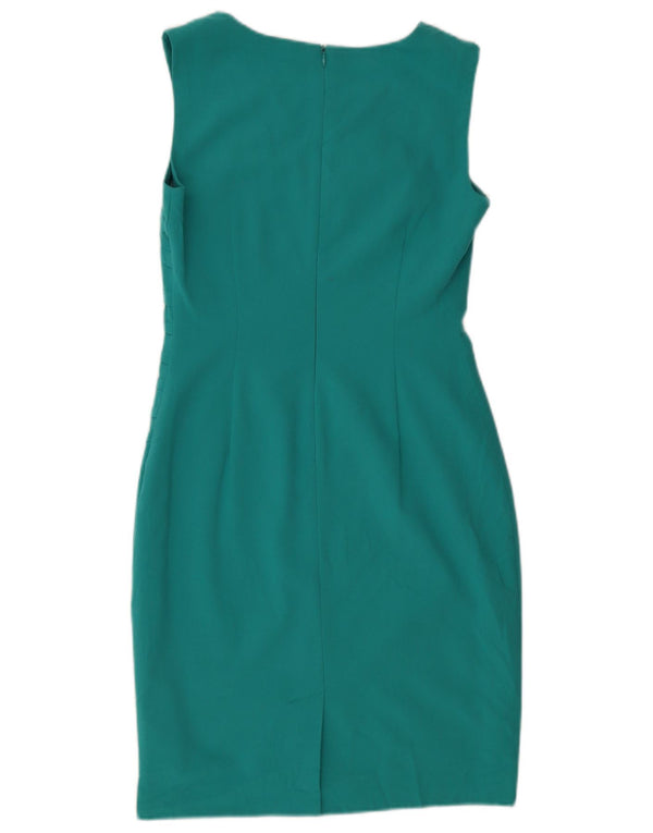 Calvin Klein Womens Sleeveless Sheath Dress UK 10 Small Green