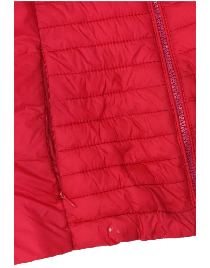 Dack's Womens Hooded Padded Jacket UK 10 Small Pink