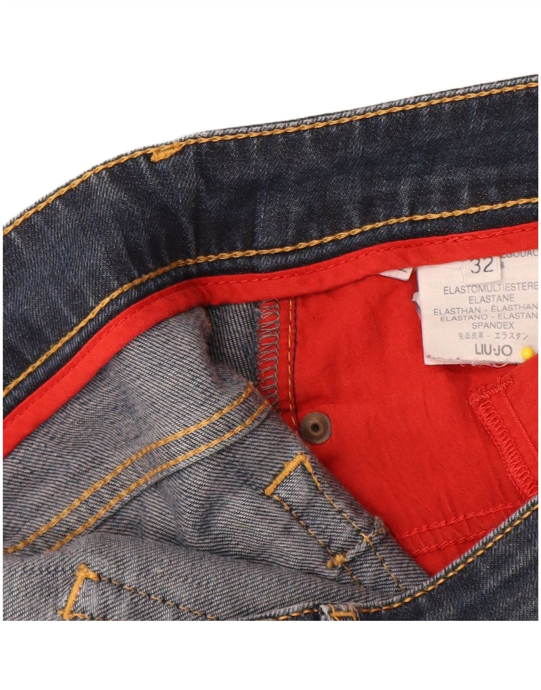 Liu Jo Womens Slim Jeans W32 L30 Blue Cotton
