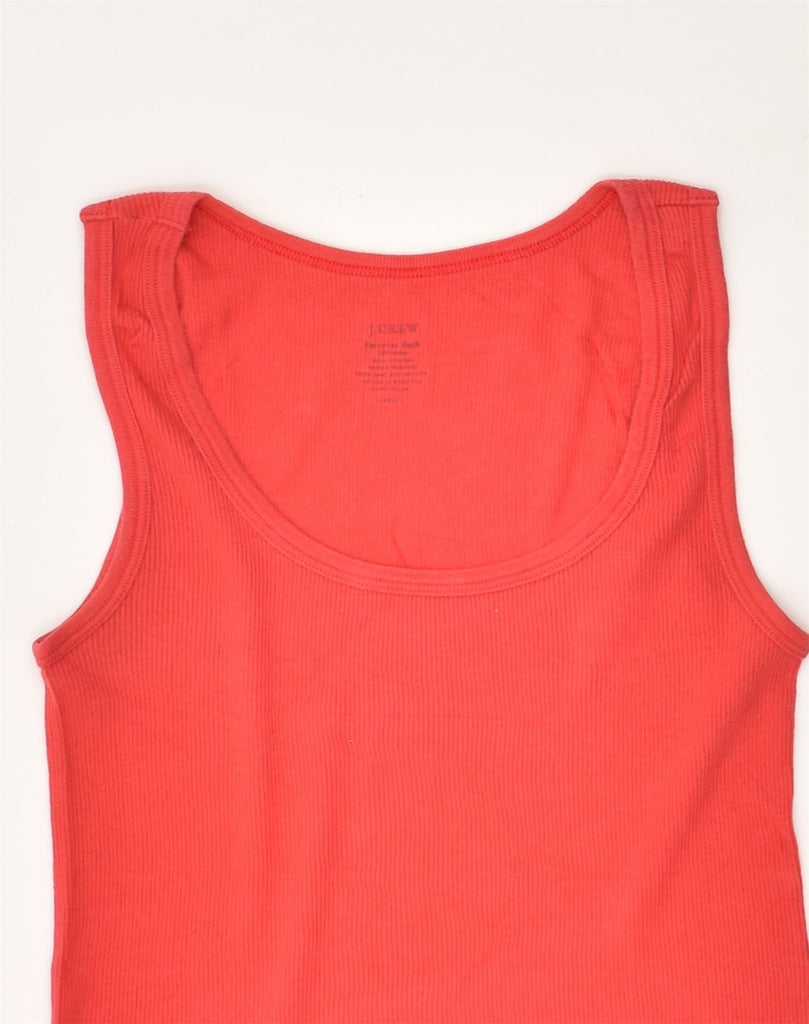 J. CREW Womens Vest Top UK 12 Medium Red Cotton | Vintage J. Crew | Thrift | Second-Hand J. Crew | Used Clothing | Messina Hembry 