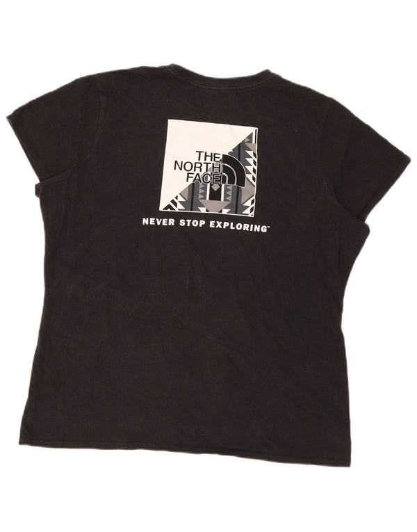 The North Face Womens Graphic T-Shirt Top UK 18 XL Black Sports