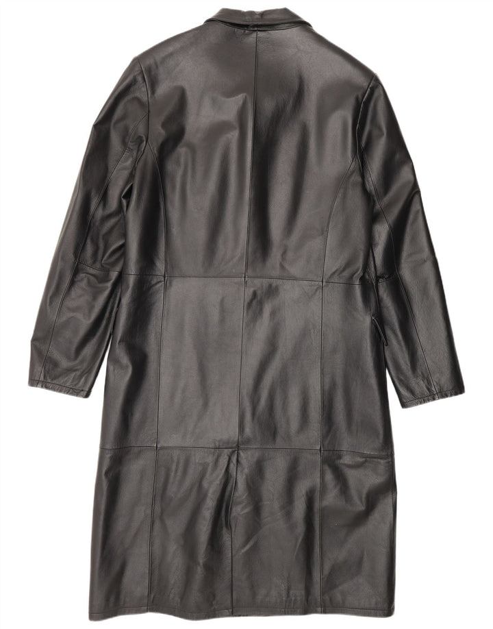 Conbipel Mens Leather Coat IT 50 Large Black Leather