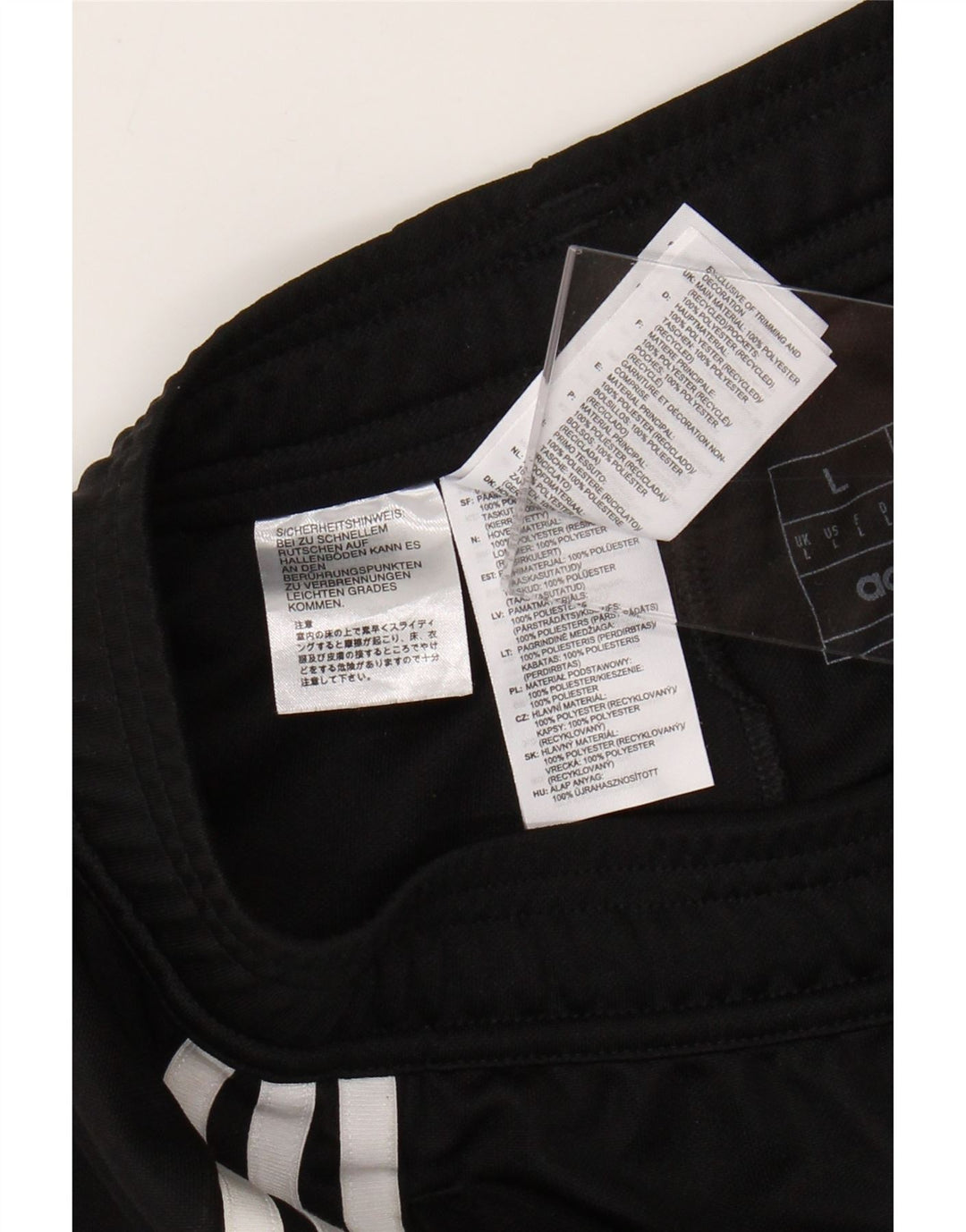 Adidas Mens Aeroready Tracksuit Trousers Large  Black Polyester