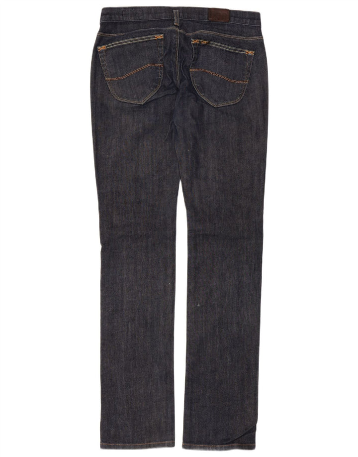 Lee Womens Lynn Slim Jeans W30 L35 Navy Blue Cotton