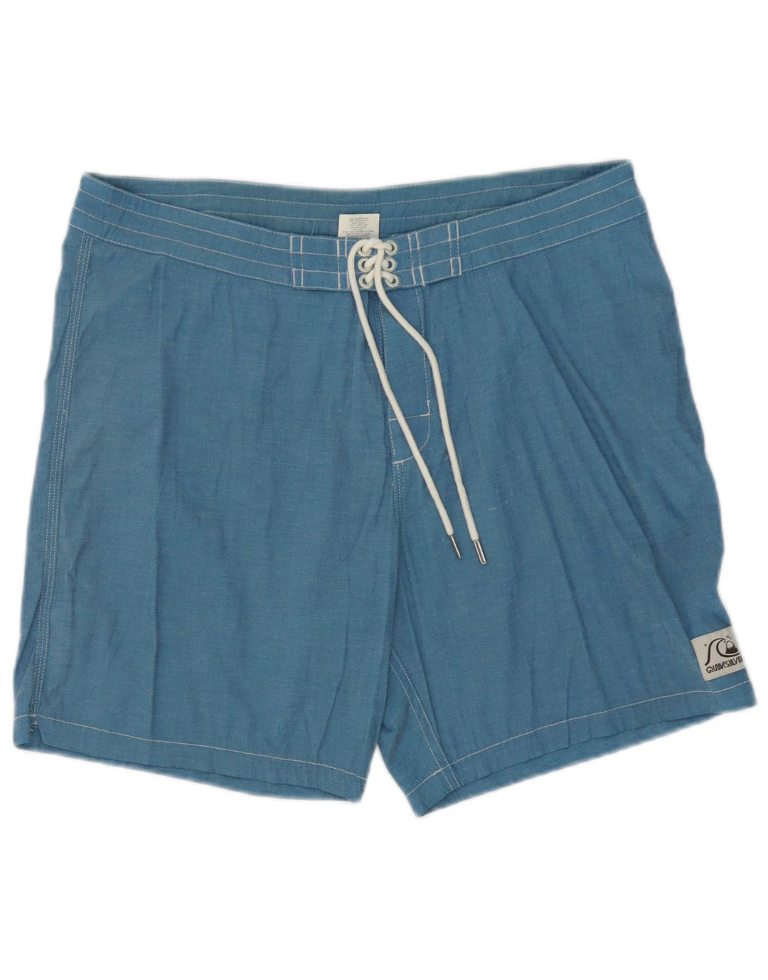 Quiksilver Mens Swimming Shorts Medium  Blue Polyester Beach