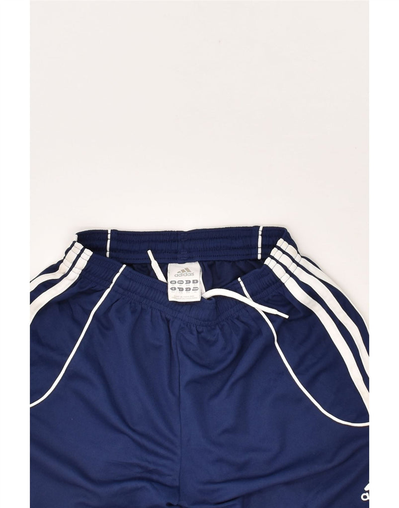 ADIDAS Boys Sport Shorts 11-12 Years Navy Blue Polyester | Vintage Adidas | Thrift | Second-Hand Adidas | Used Clothing | Messina Hembry 