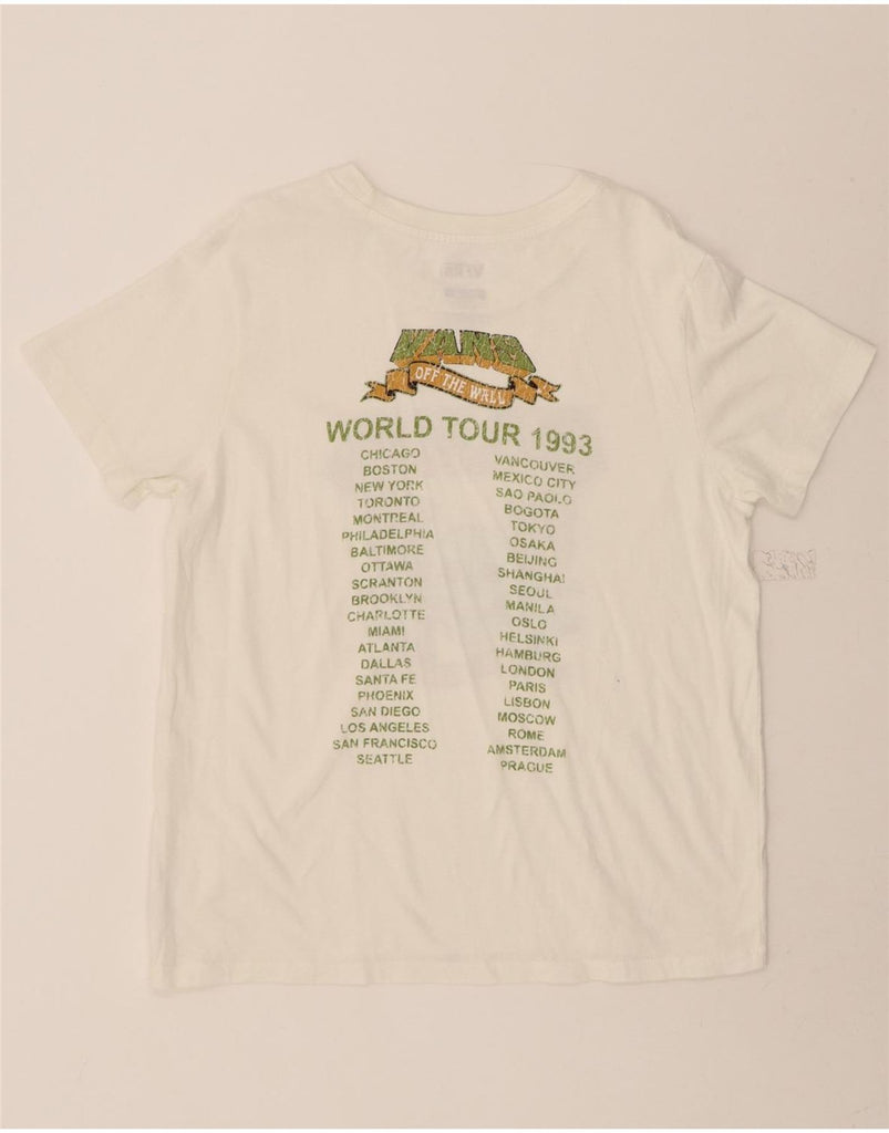 VANS Womens Graphic T-Shirt Top UK 18 XL White Cotton Vintage Vans and Second-Hand Vans from Messina Hembry 