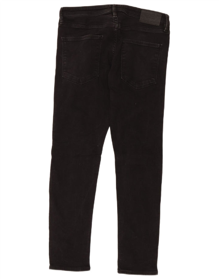 Jack & Jones Mens GLENN Slim Jeans W32 L30 Black Cotton