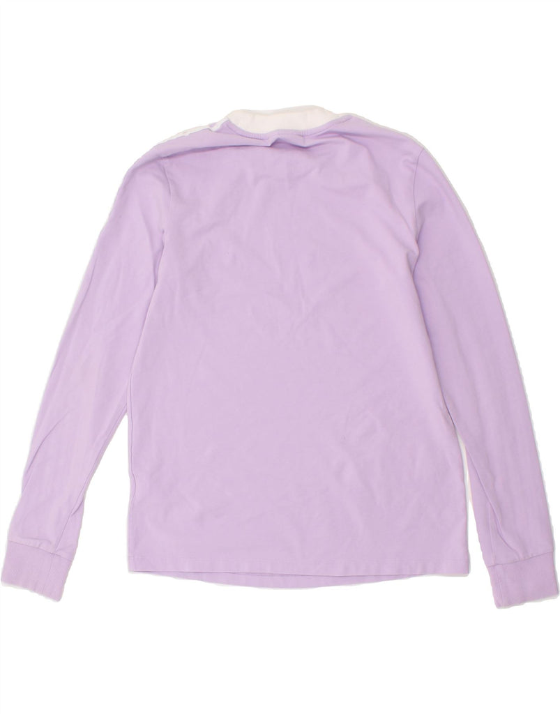 ADIDAS Womens Top Long Sleeve UK 12 Medium Purple Cotton | Vintage Adidas | Thrift | Second-Hand Adidas | Used Clothing | Messina Hembry 