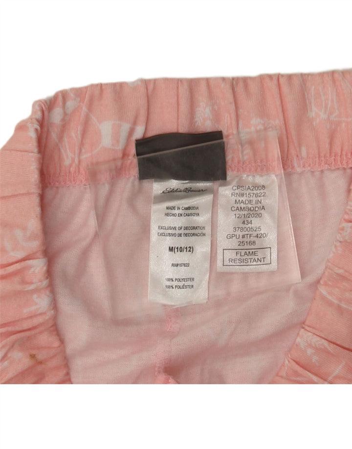 EDDIE BAUER Girls Tracksuit Trousers Joggers 10-11 Years Medium Pink