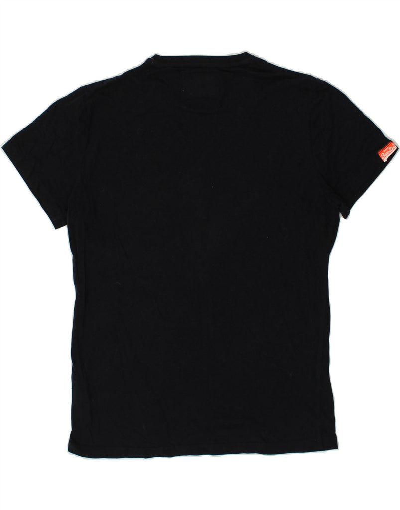 SUPERDRY Mens T-Shirt Top XL Black Cotton | Vintage Superdry | Thrift | Second-Hand Superdry | Used Clothing | Messina Hembry 