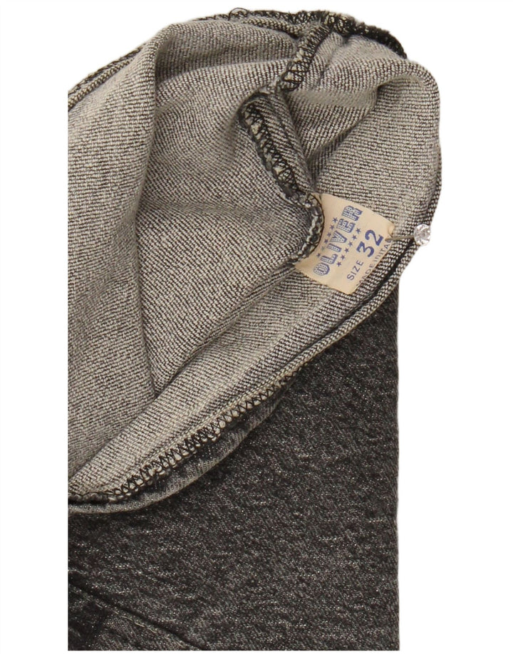 Oliver Womens Denim Skirt EU 32 2XS W24 Grey Cotton