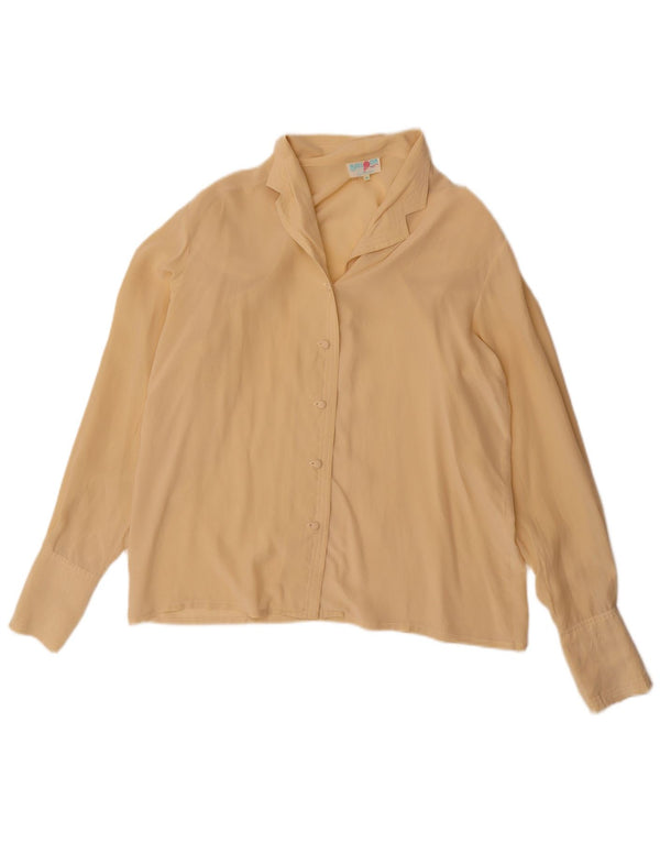 Balloon Womens Shirt Blouse EU 38 Medium Beige Silk