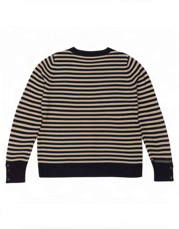 Marks & Spencer Womens Crew Neck Jumper Sweater UK 14 Large Navy Blue
